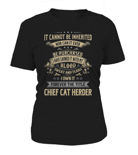 Chief Cat Herder Forever Job Title Shirts Women's T-Shirt