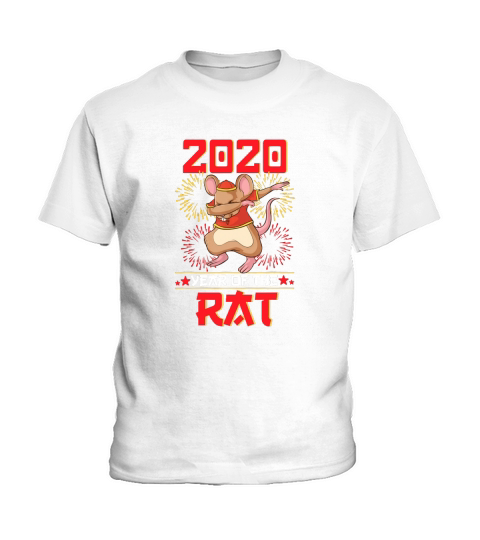 Dabbing 2020 Year Of The Rat Happy Chinese New Year shirt Kids T-Shirt