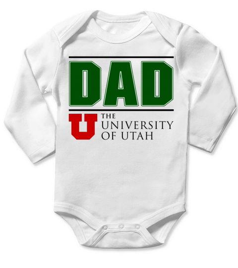 University Of Utah Proud Dad Parents Day 2020 Long Sleeve Baby One-Piece