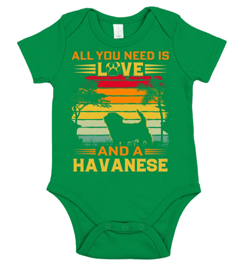 All I need is love and a Havanese Short Sleeve Baby One-Piece