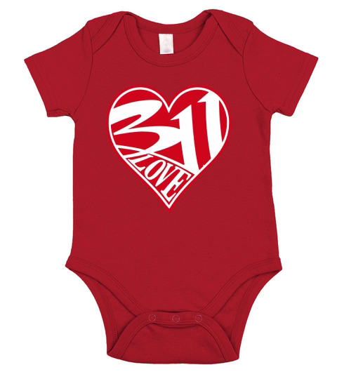 311 Love Tshirt Short Sleeve Baby One-Piece