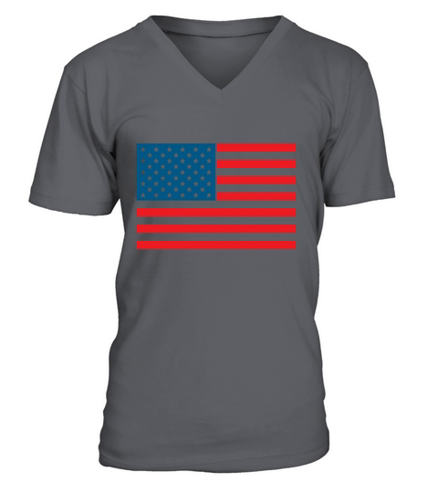 American flag V-Neck T-shirt