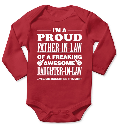 Father In Law Shirt Long Sleeve Baby One-Piece
