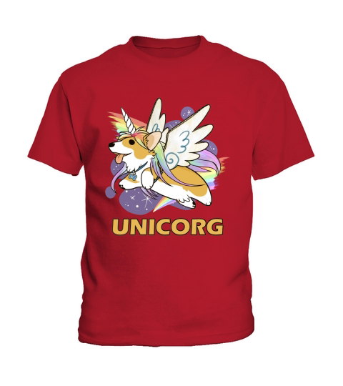 UNICORG FUNNY UNICORN CORGI Kids T-Shirt