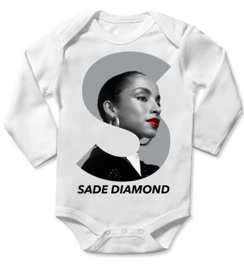 Sade Diamond Long Sleeve Baby One-Piece