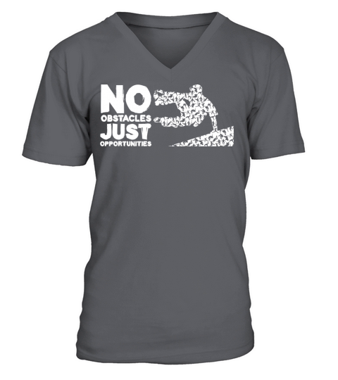 Parkour Obstacles For Freestyle Freerunner V-Neck T-shirt