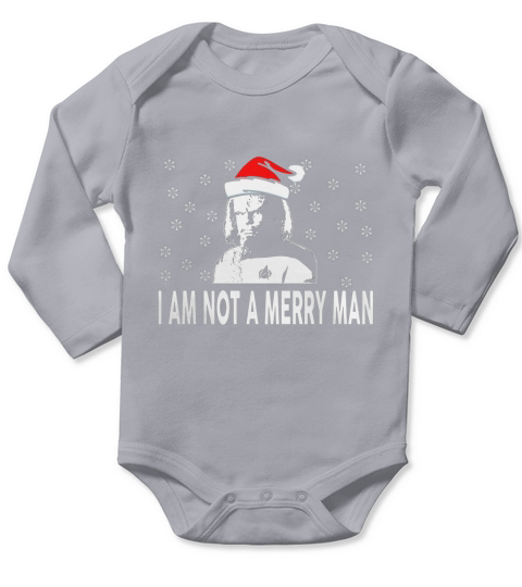 I Am Not A Merry Man Long Sleeve Baby One-Piece