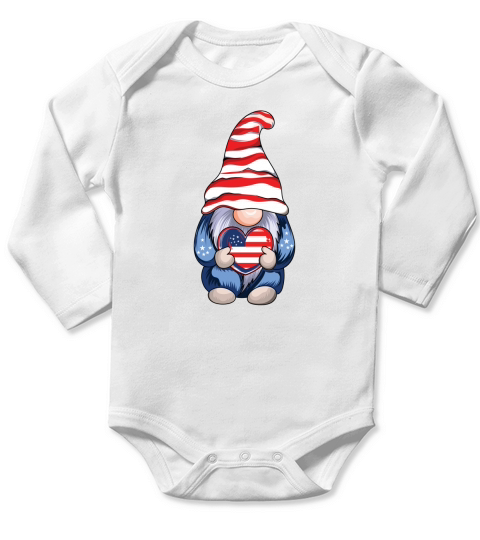 Gnome Long Sleeve Baby One-Piece