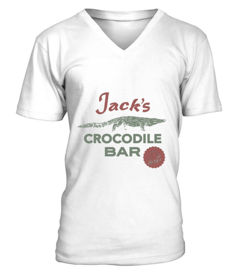 American Gods Crocodile Bar Logo V-Neck T-shirt