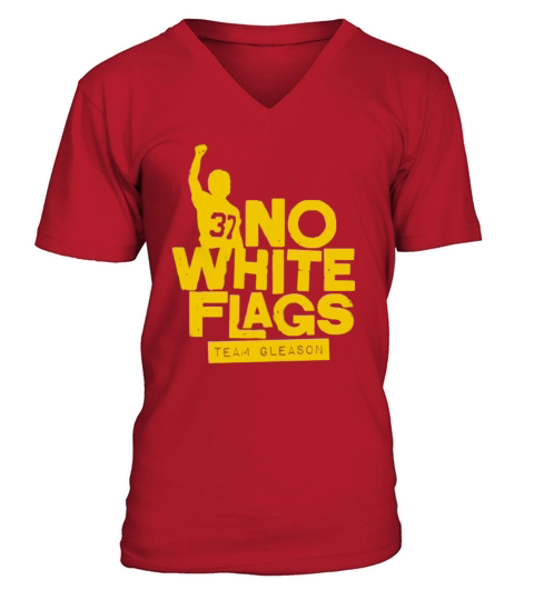 Vintage No White Flags V-Neck T-shirt