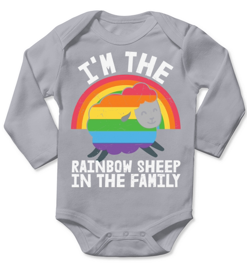 Im the rainbow sheep in the family Long Sleeve Baby One-Piece