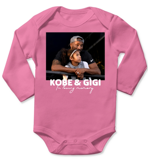 RIP Kobe & Gigi in loving memory Kobe and Gianna Bryant shirt Long Sleeve Baby One-Piece