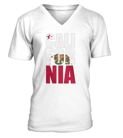 California Republic Bear T Shirt V-Neck T-shirt