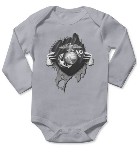 marine corps Long Sleeve Baby One-Piece