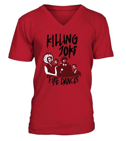 Tötungs-Witz-Feuer tanzt T-Shirt V-Neck T-shirt