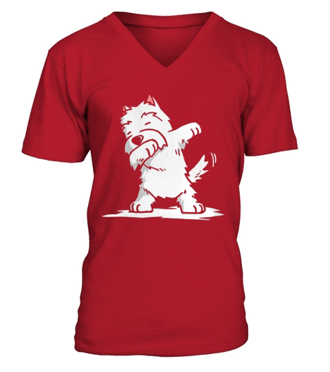 Westie shirt V-Neck T-shirt