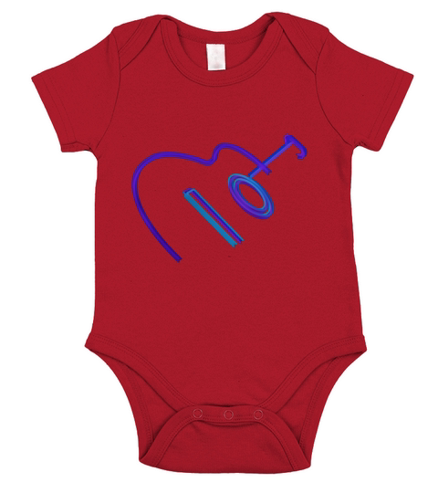 Guitar Short Sleeve Baby One-Piece