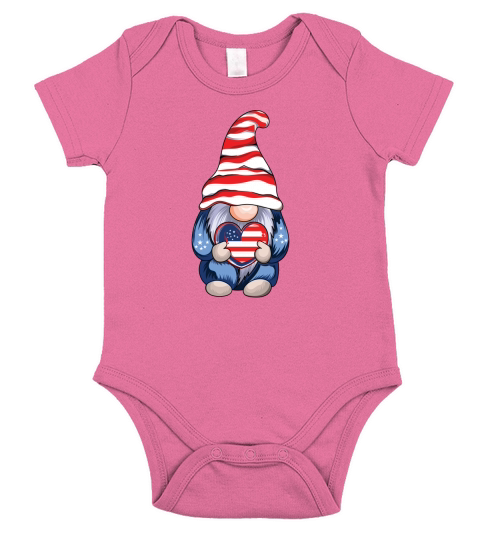 Gnome Short Sleeve Baby One-Piece