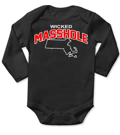 Wicked Masshole - Baby Onesie Long Sleeve Baby One-Piece