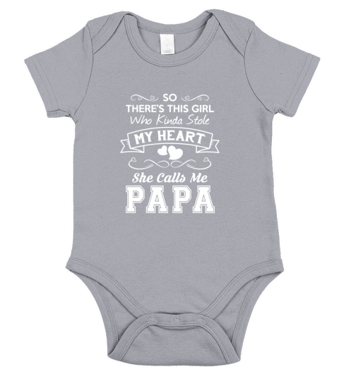 So there is this girl who kinda stole my heart she calls me papa Short Sleeve Baby One-Piece