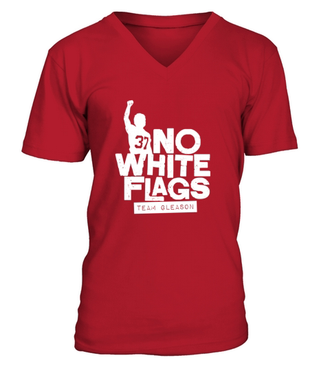 no white flags V-Neck T-shirt