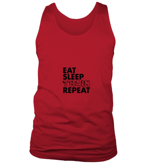 eat sleep train repeat Tank Top Unisex