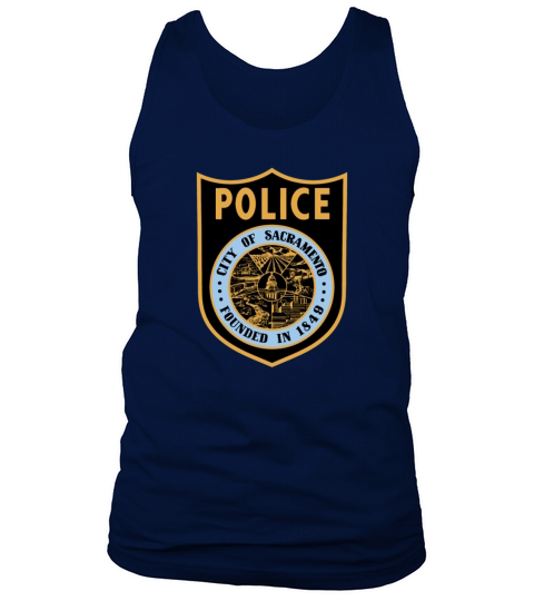 Sacramento California Police Patch Tank Top Unisex