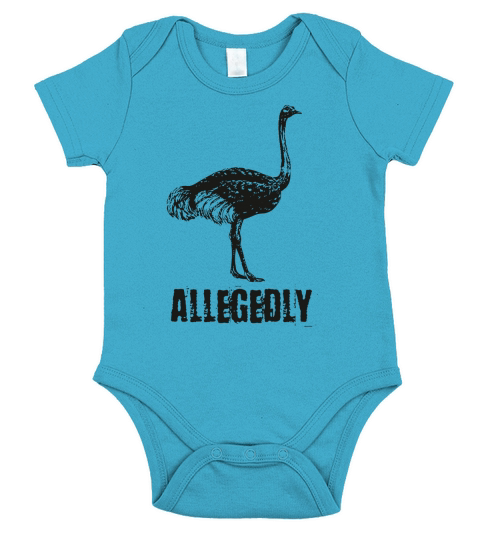 Allegedly Ostrich Short Sleeve Baby One-Piece