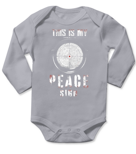 This is my peace sign shirt, hoodie, tank top Long Sleeve Baby One-Piece