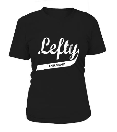 Distressed Lefty Pride Baseball Style Graphic T-Shirt Women's T-Shirt