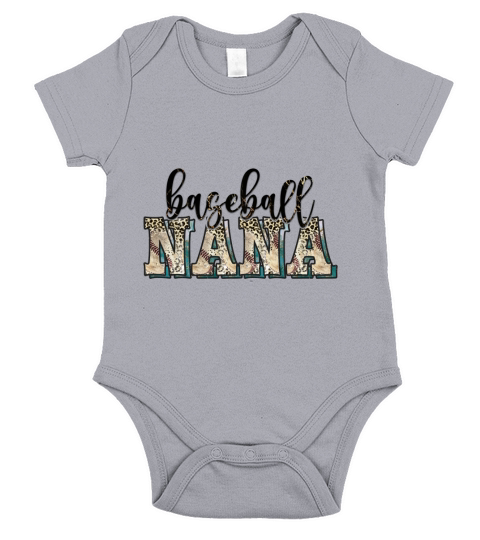 Baseball nana Short Sleeve Baby One-Piece