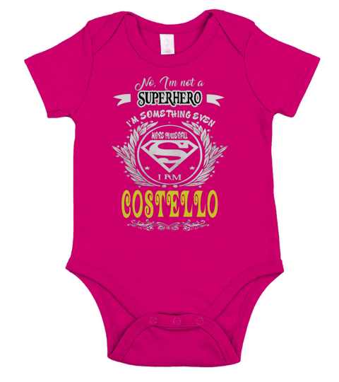 COSTELLO . COSTELLO superhero Short Sleeve Baby One-Piece