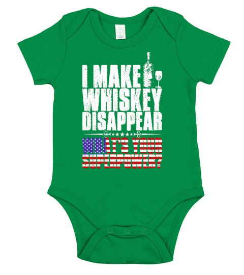 I Make Whiskey Disappear American Short Sleeve Baby One-Piece