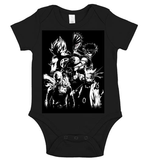 Anime Legends Heroes Jigsaw Puzzle Short Sleeve Baby One-Piece