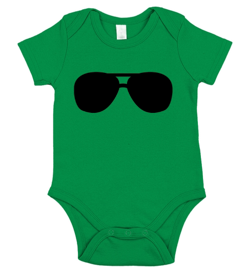 pilot glasses  T Shirt Short Sleeve Baby One-Piece