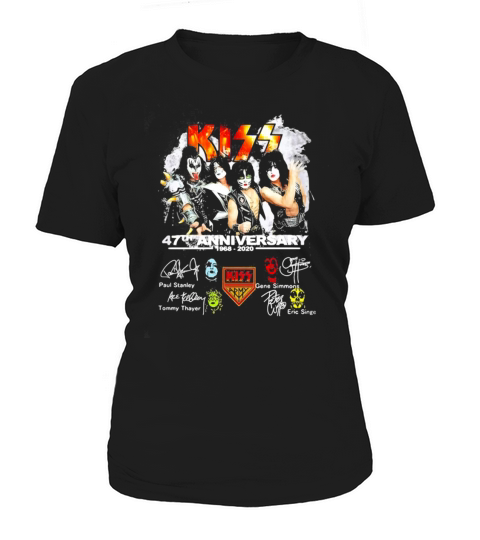 Kiss Band 47th anniversary signatures - Coffee Mug (colored) Women's T-Shirt