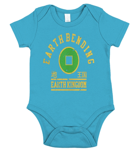 earth bending sports tshirt Short Sleeve Baby One-Piece