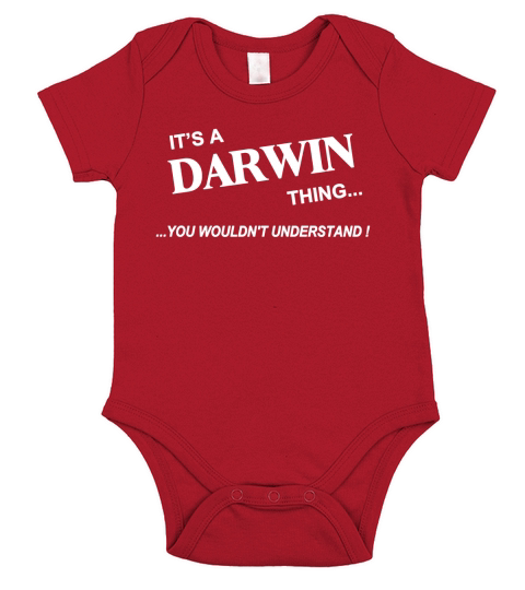 DARWIN, Its DARWIN Thing You Wouldnt Understand Name Gifts T Shirt Short Sleeve Baby One-Piece