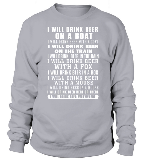 I Will Drink Beer On A Boat - Drink Beer Everywhere T-Shirt Black Youth B079M2YZLS 1 Sweatshirt Unisex