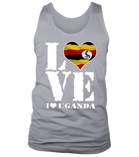 Love Uganda Country Patriotic Tank Top Unisex