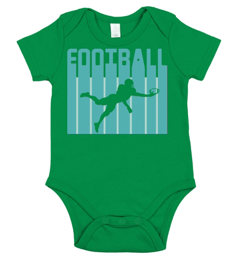 Retro Football T shirt Design SVG Short Sleeve Baby One-Piece