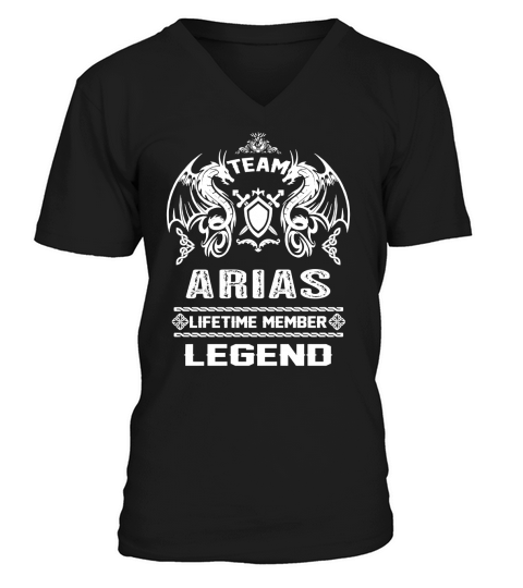 ARIAS team lifetime member legend V-Neck T-shirt