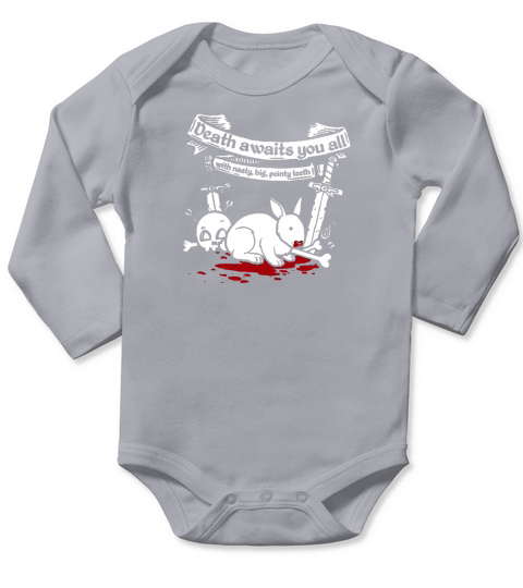 monty python death awaits you all Long Sleeve Baby One-Piece