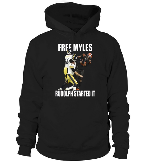 Myles Garrett No Rudolph Started It Hoodie Unisex