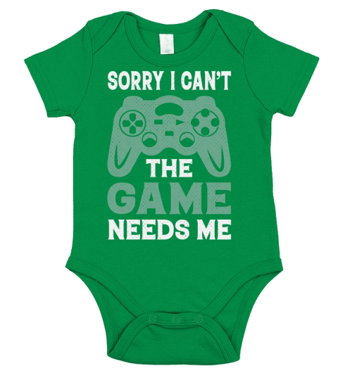 Sorry I cant the game needs me Short Sleeve Baby One-Piece