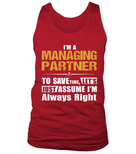 MANAGING PARTNER Tank Top Unisex