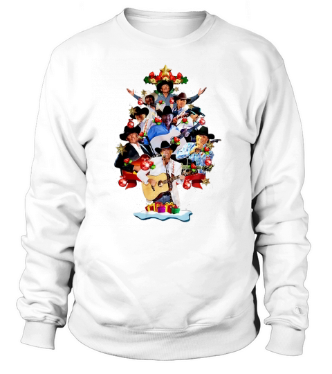 George Strait Christmas Tree Sweatshirt Unisex