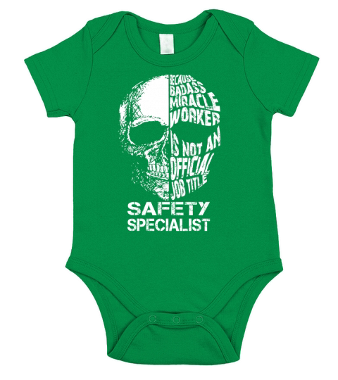 SAFETY SPECIALIST Bada Skull Short Sleeve Baby One-Piece