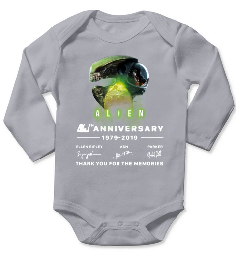 Alien 40th anniversary thank you for the memories signature t-shirt Long Sleeve Baby One-Piece