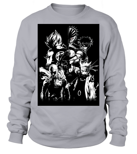 Anime Legends Heroes Jigsaw Puzzle Sweatshirt Unisex